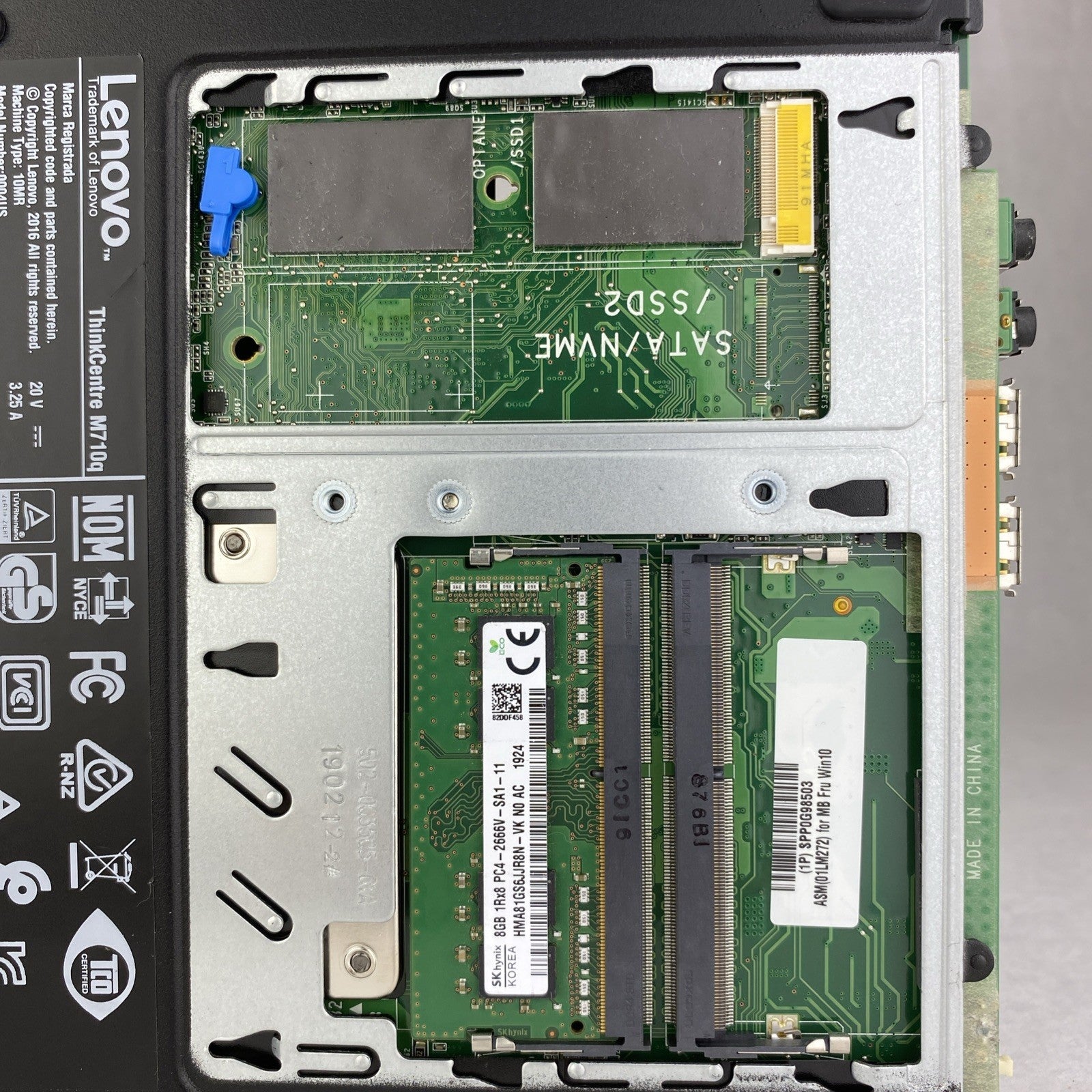 Lenovo ThinkCentre M710q Micro Intel i5-7500T 2.7GHz 1x8GB RAM WiFi No AC HDD OS