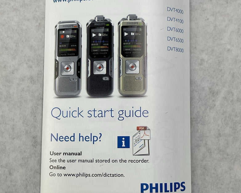 Philips DVT4100 VoiceTracer Digital Recorder New Open box