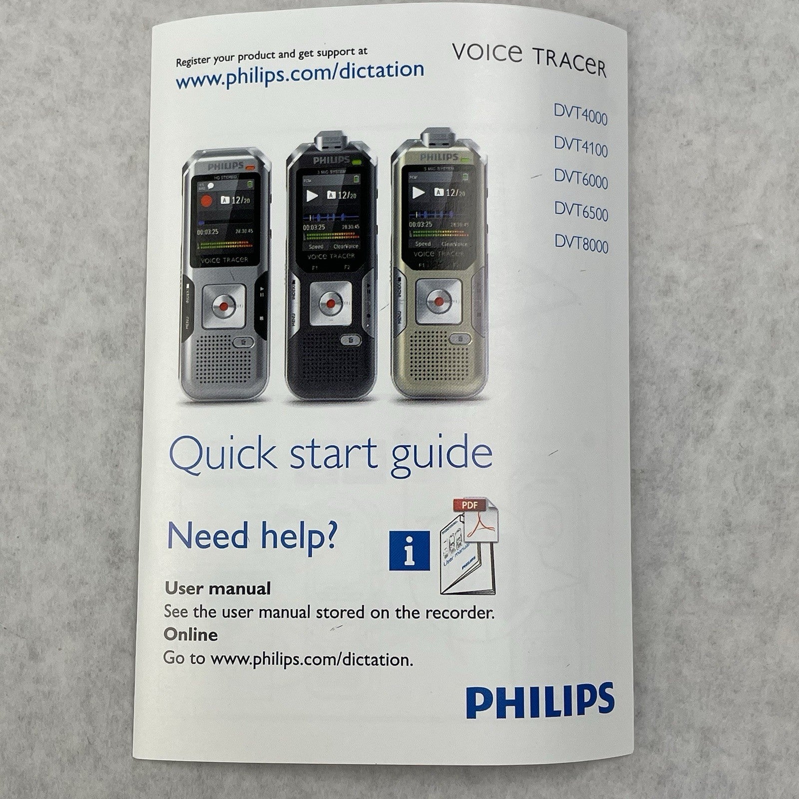 Philips DVT4100 VoiceTracer Digital Recorder New Open box5
