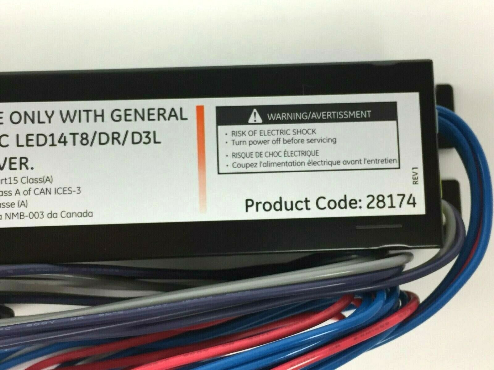 Lot of (2) GE 28174 GE LED14T8/DR/D3L