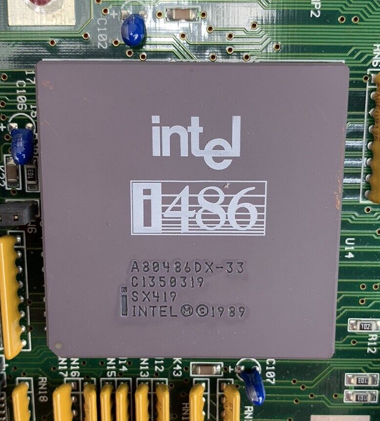 PKM-3300 Motherboard Intel 80486DX 33MHz 4MB RAM
