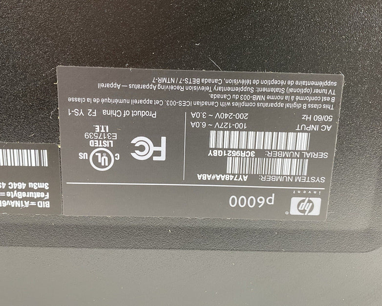 HP Pavilion P6320y MT AMD Phenom 2 x4 820 2.80GHz 4GB RAM No HDD No OS