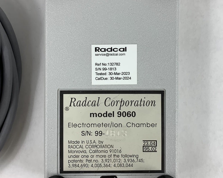 RadCal 9010 Radiation Monitor Controller - Factory Reset