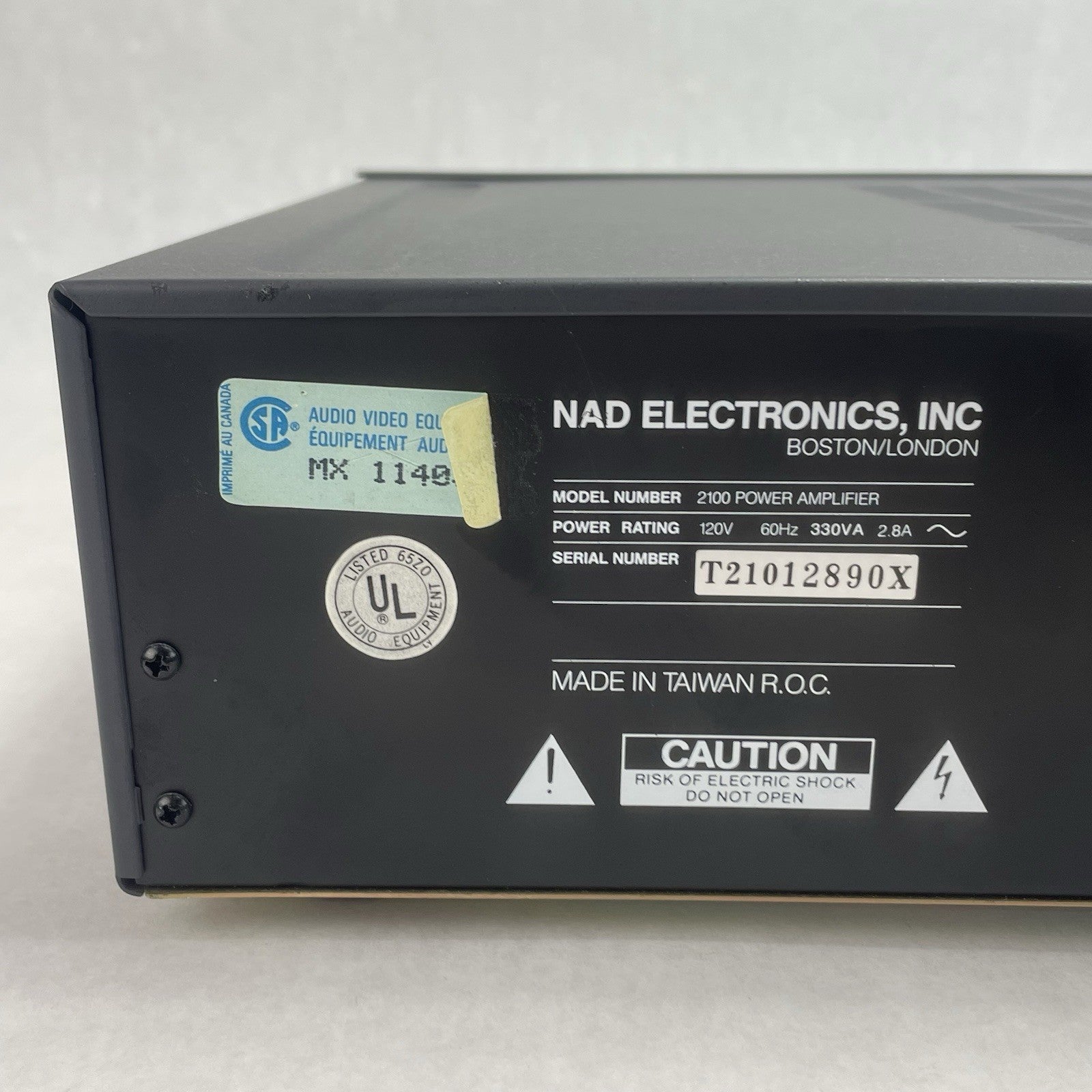 NAD 2100 Stereo Power Amplifier9