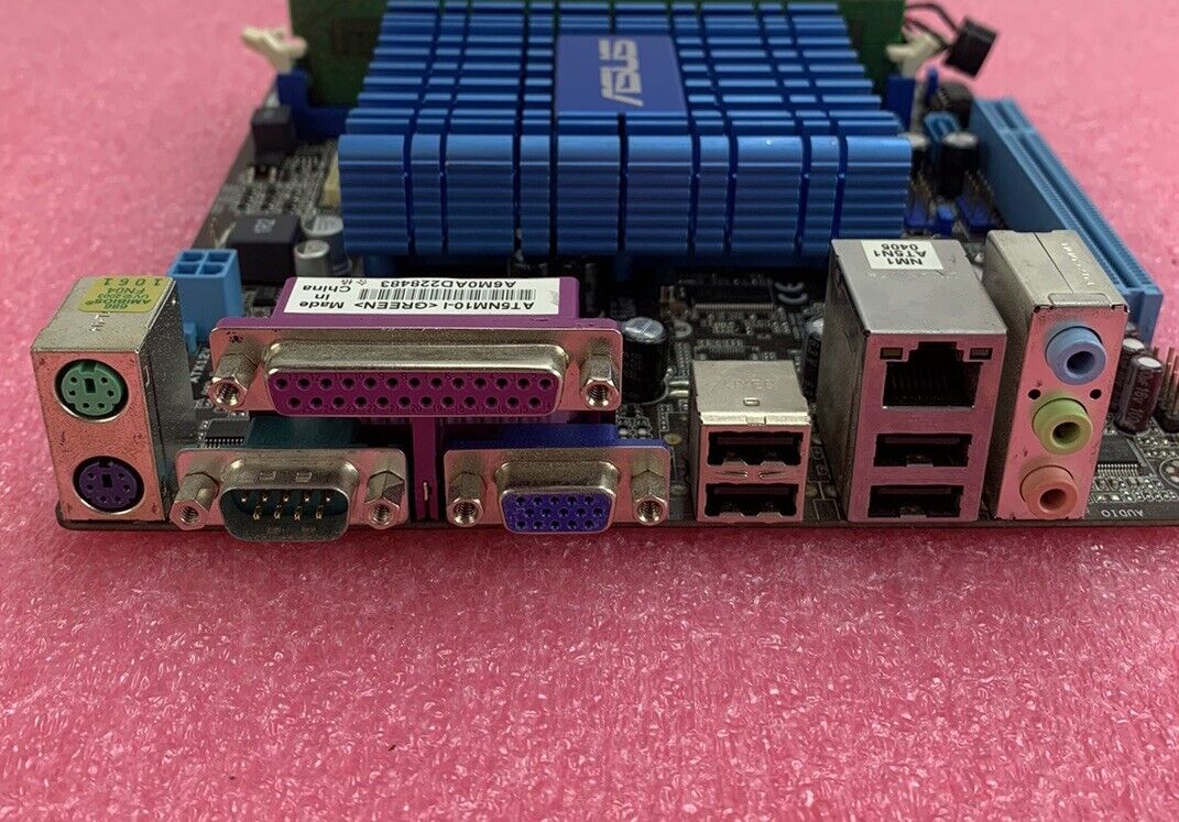 ASUS AT5NM10-I Motherboard Intel Atom D510 1.66GHz 1GB RAM No Shield