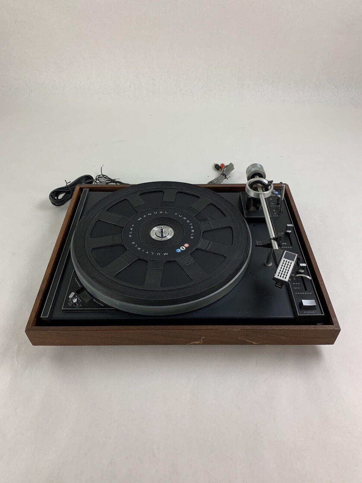 BIC 980 Turntable Belt Drive Automatic Missing Cover Tested 33 Doesn't Auto Land