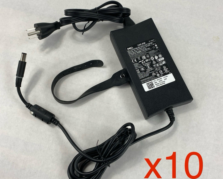 Dell LA130PM190 130W 19.5V 6.7A 7.4mm Barrel Laptop AC Adapter (Lot of 10)