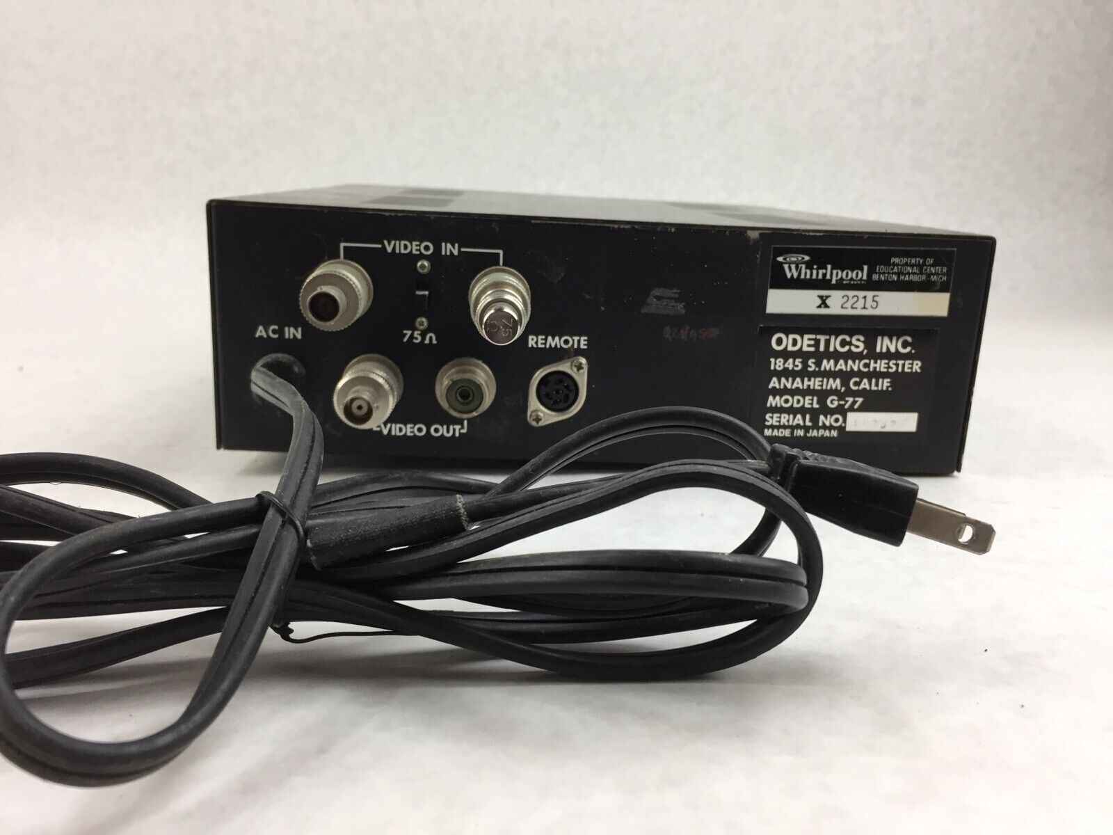 Odetics Inc G-77 GYYR Video Timer