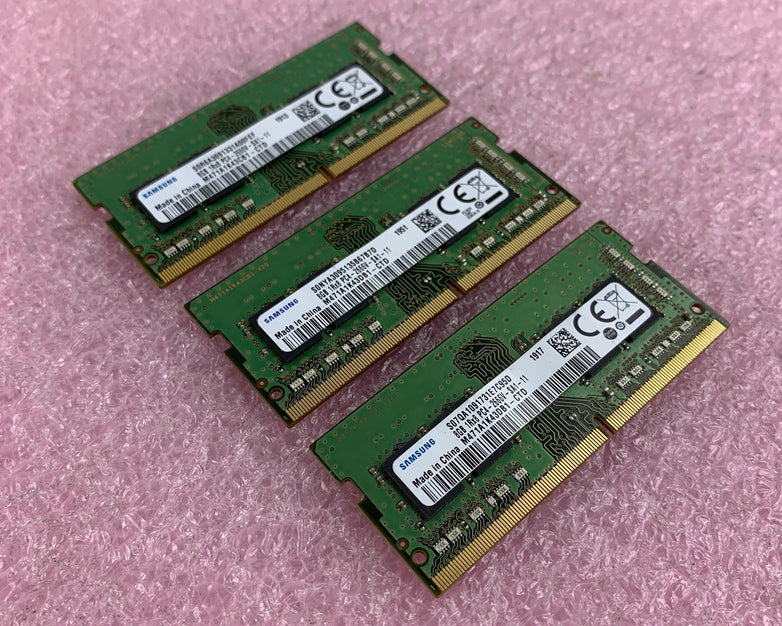 Samsung M471A1K43DB1-CTD 8 GB PC4-2666V-SA1-11 SODIMM Laptop Memory Lot of 3