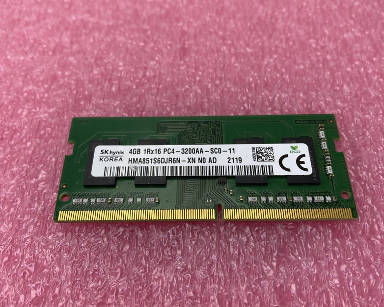 SK Hynix 4GB DDR4 PC4-3200AA Laptop RAM HMA851S6DJR6N - Lot of 2
