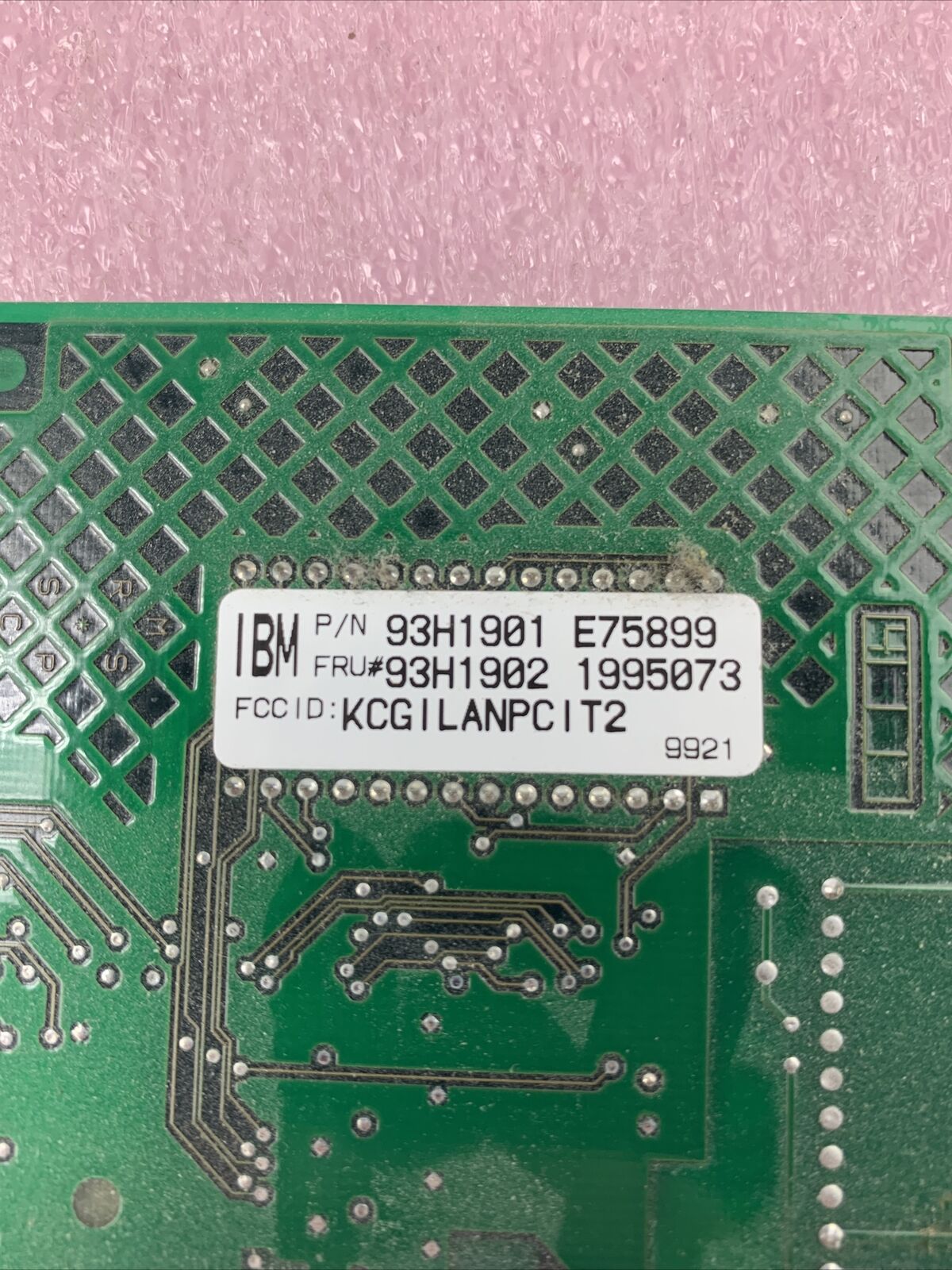 IBM 93H1901 10Mbps Type 8 PCI Ethernet BNC RJ-45 Adapter