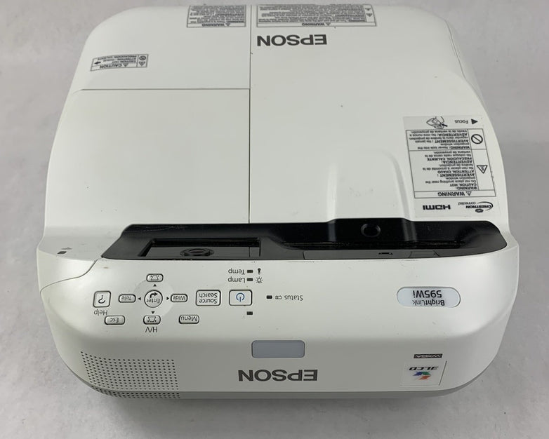 Epson BrightLink 595Wi H599A LCD Lamp Projector 2669 Lamp Hours - No Remote