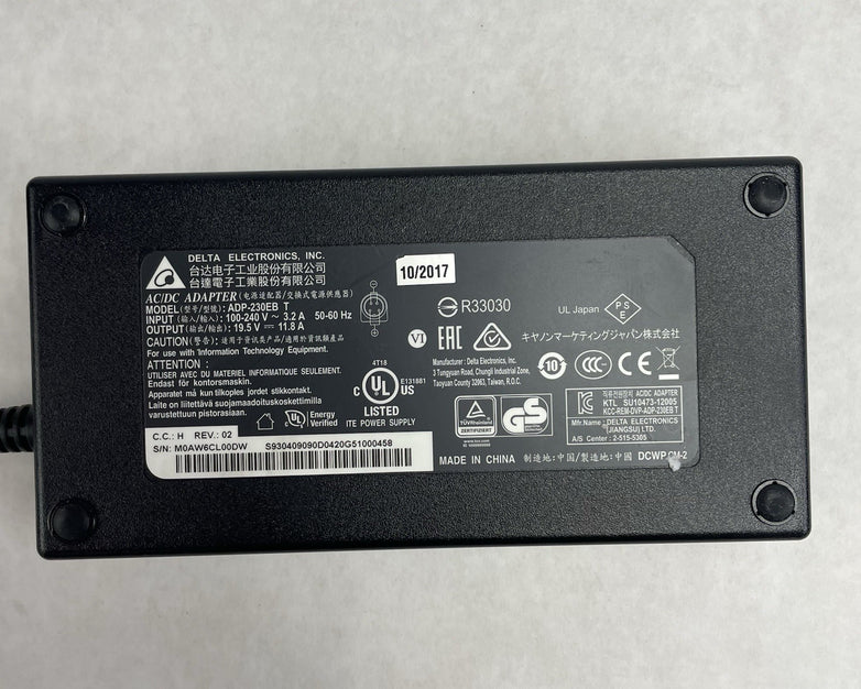 Delta ADP-230EB T Power Charger  AC Adapter 4 Pin Connector