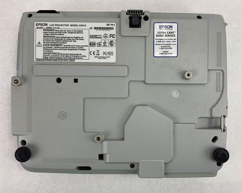 Epson Powerlite 826W+ H357A LCD Projector 4997 Lamp Hours