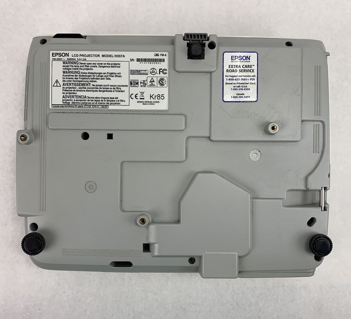 Epson Powerlite 826W+ H357A LCD Projector 4997 Lamp Hours