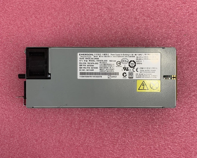 Emerson 7001676-J000 550W Power Supply - Broken Handles (Lot of 2)