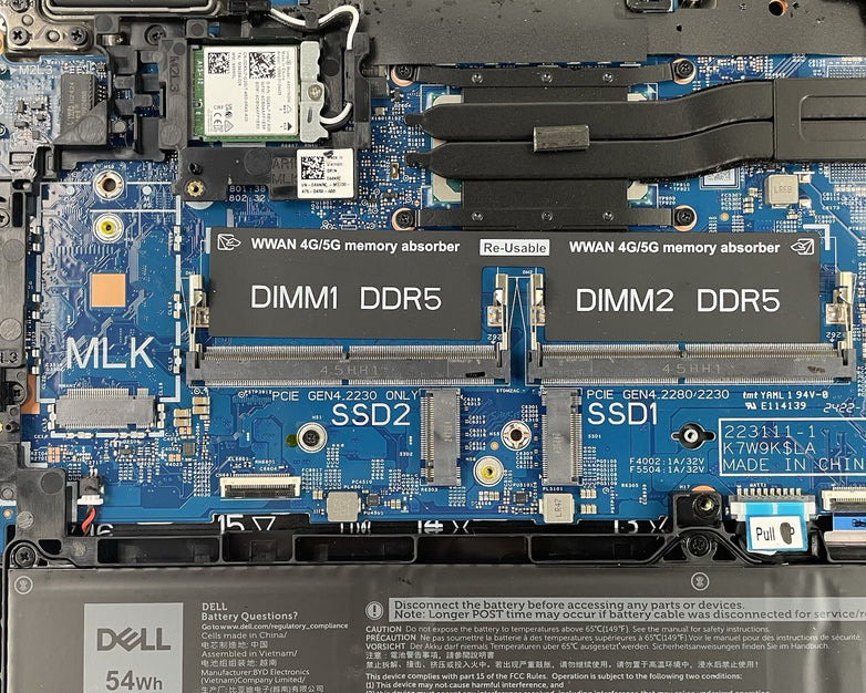 Dell Latitude 5550 15.6" Ultra 7 155U 2.10 GHz No SSD/OS/AC/RAM - READ