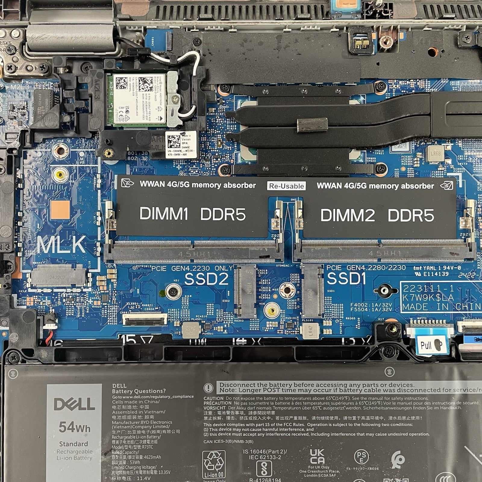 Dell Latitude 5550 15.6" Ultra 7 155U 2.10 GHz No SSD/OS/AC/RAM - READ21