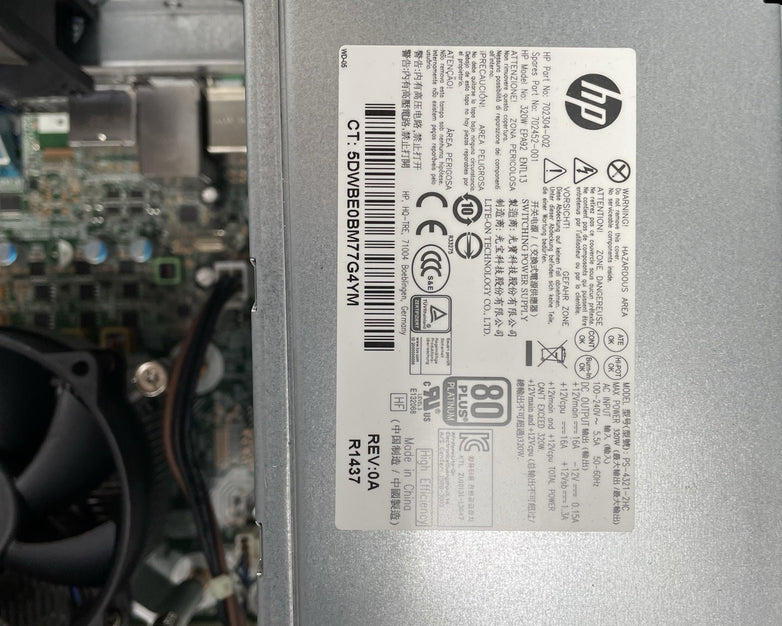 HP EliteDesk 800 G1 DT Intel i7-4790 3.60 GHz 32 GB RAM No HDD No OS