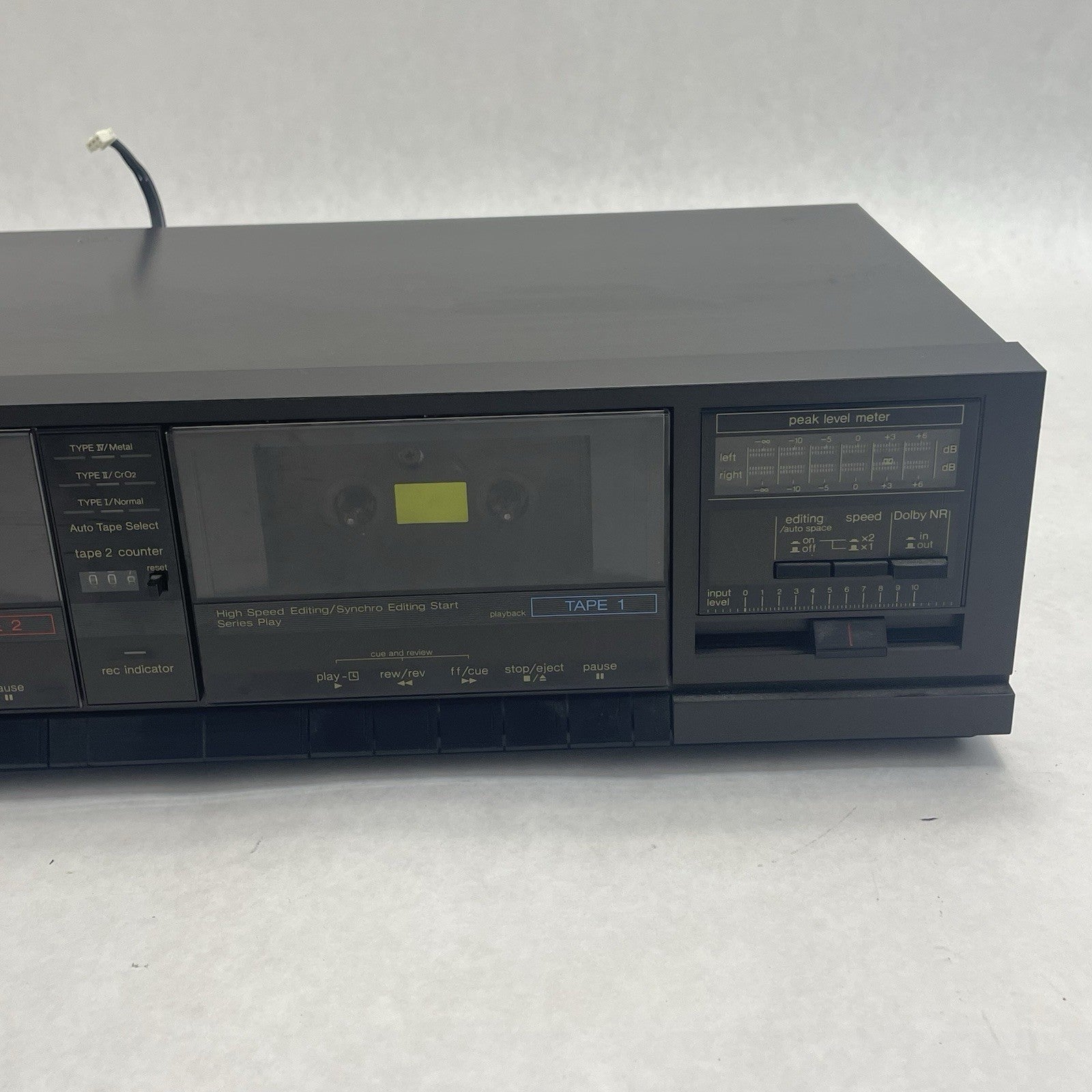 Technics RS-T24 Dual  Cassette Deck Player Recorder Dubbing Untested Parts3