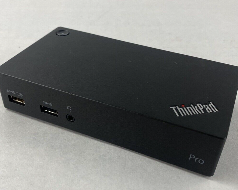 Lot of 4 Lenovo ThinkPad 40A7 USB 3.0 Pro Docking Station Untested