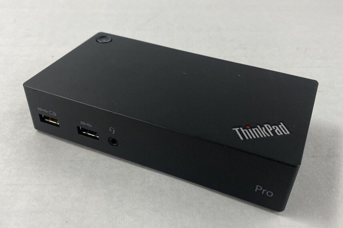 Lot of 4 Lenovo ThinkPad 40A7 USB 3.0 Pro Docking Station Untested