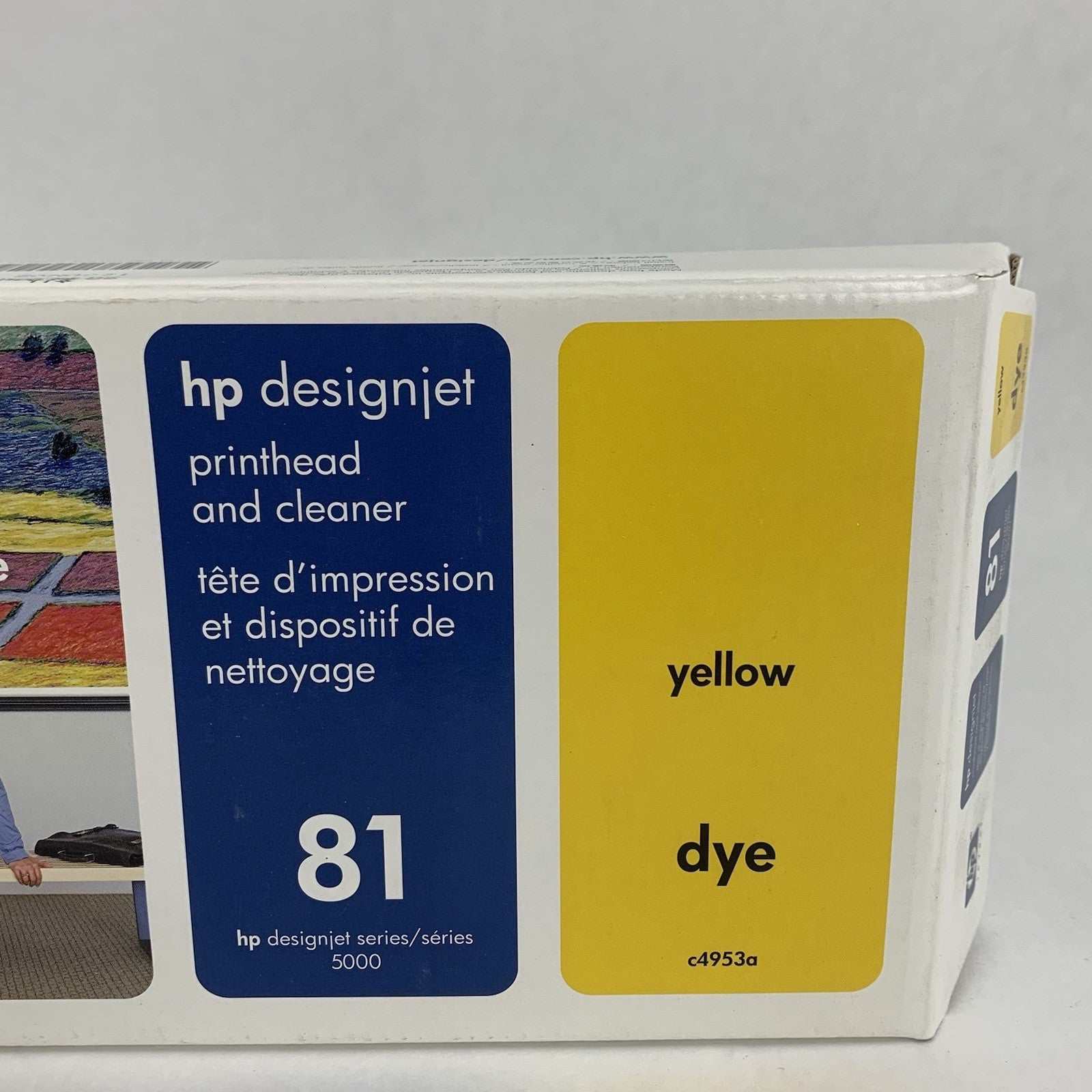 HP C4953A 81 DesignJet Printhead & Cleaner Yellow New OEM Sealed 20081