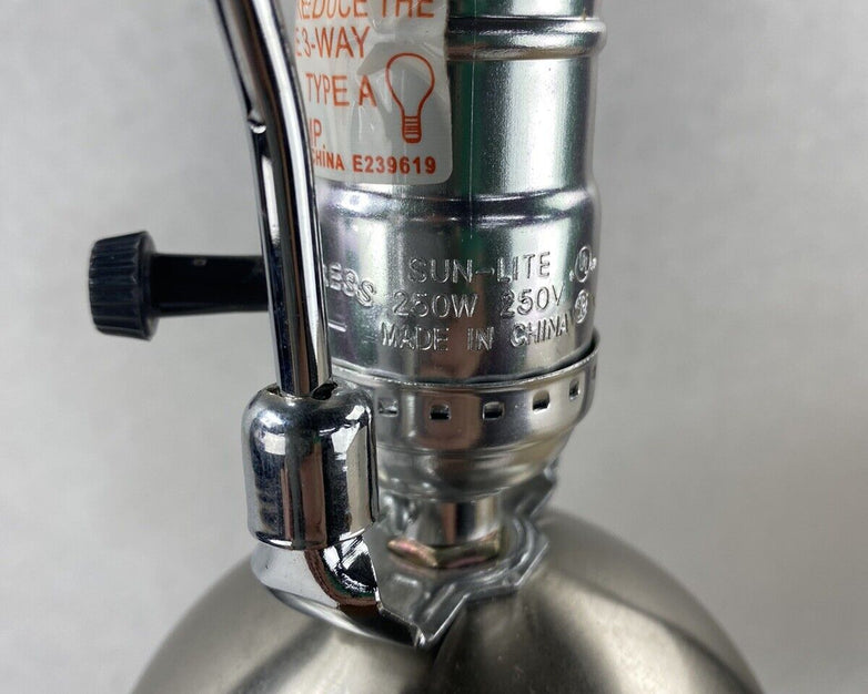 Unbranded 6401360 Brown Glossy Dry Clay Vase 2 Mode Desktop Nightstand Lamp