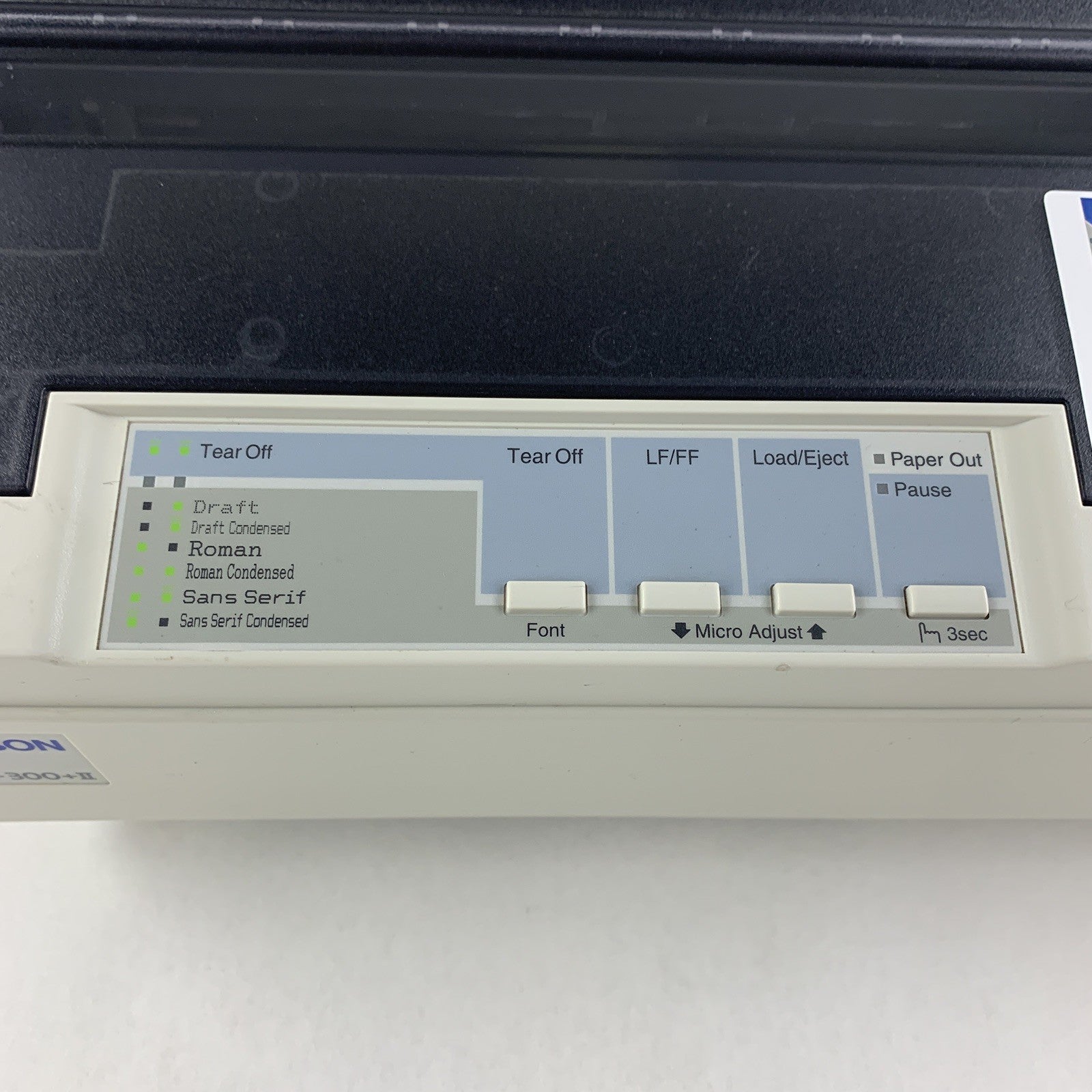 Epson LX-300+II P170B Dot Matrix 9-Pin Printer Bad Paper Feed Tested No Ribbon