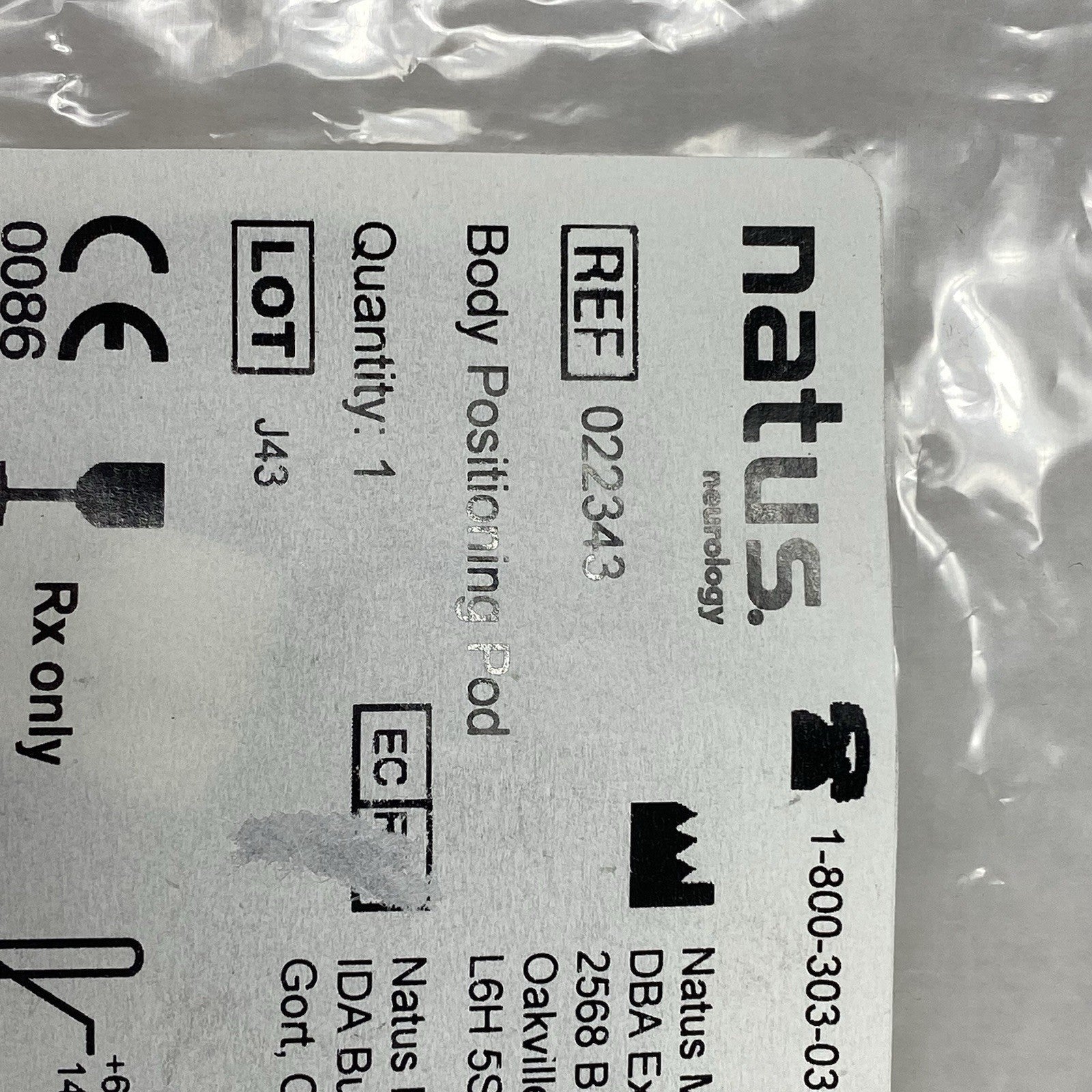Natus XLTek 022343 Body Positioning Pod