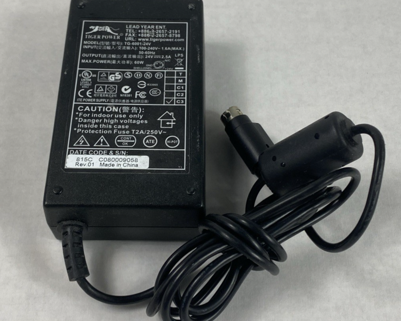 Tiger Power TG-6001-24V 24V 2.5A 60W AC Adapter (Lot of 2)