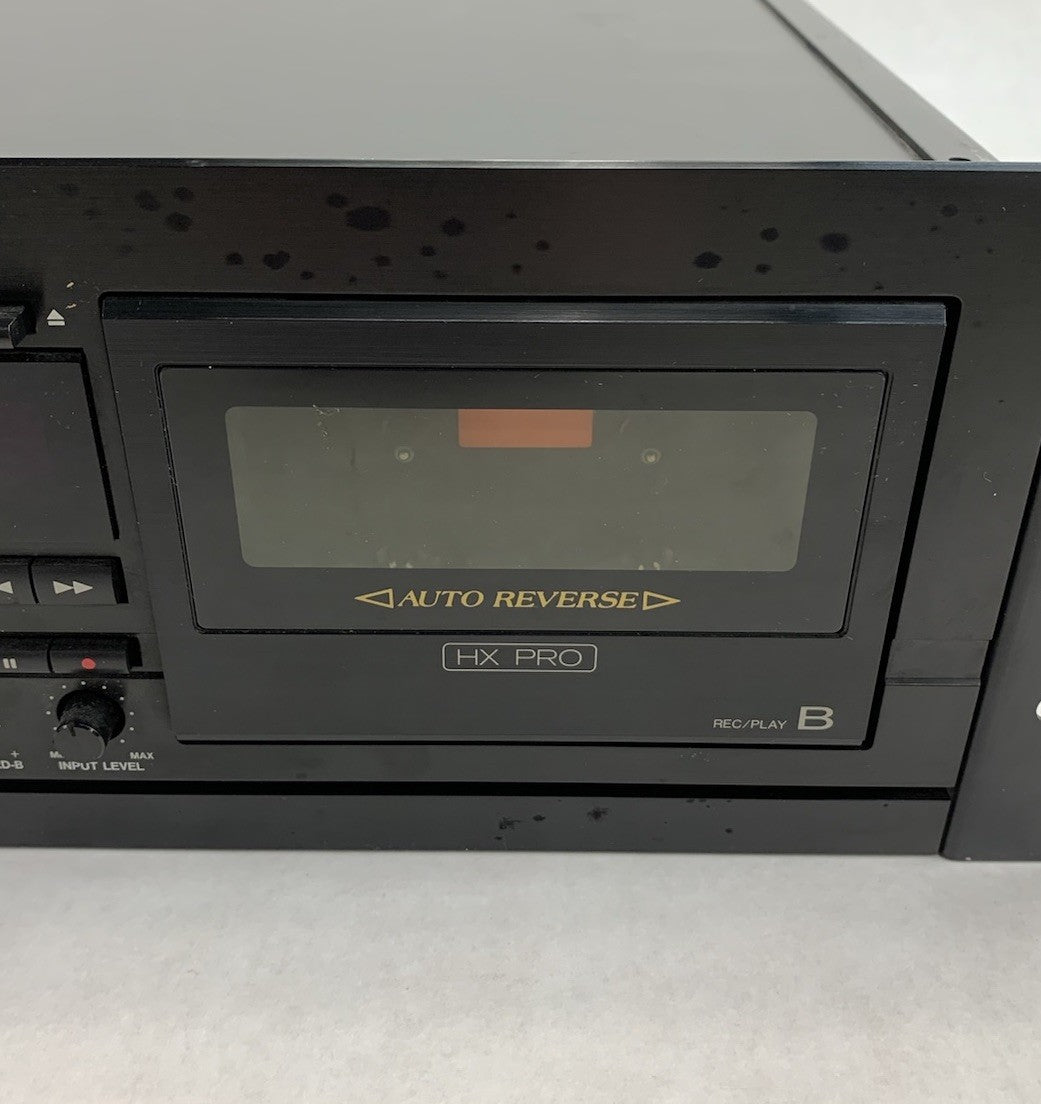 Denon DN-770R Stereo Double Casette Tape Deck - Parts or Repair4