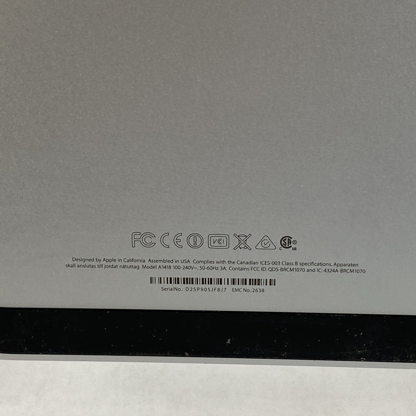 Apple A1418 iMac 21.5" 2013 2.7GHz Core i5 16GB RAM 1TB HDD Fusion macOS 10.15.818