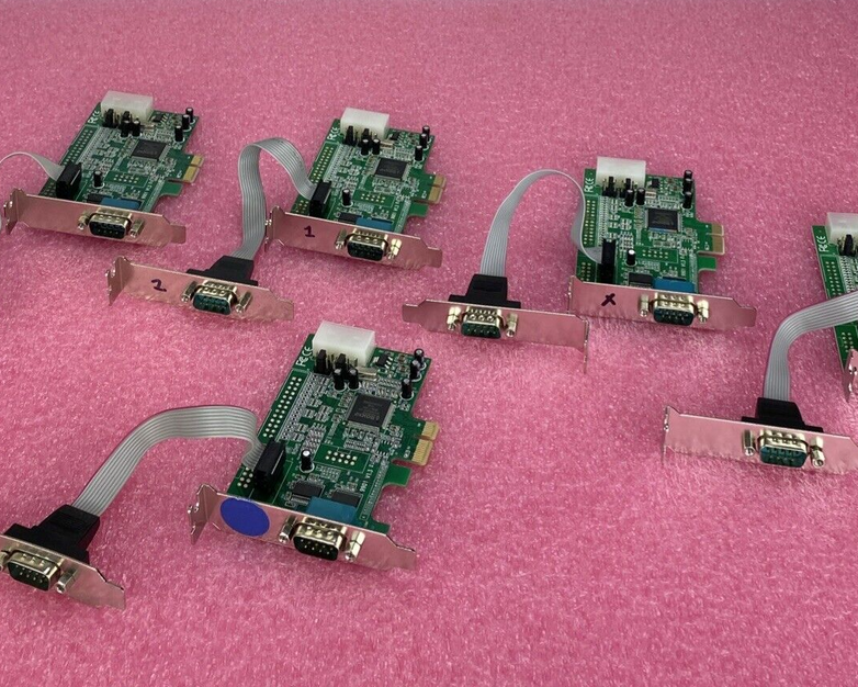 StarTech 2 Port PCIe RS-232 Serial Card Low Profile PEX2S553 Lot Of 5