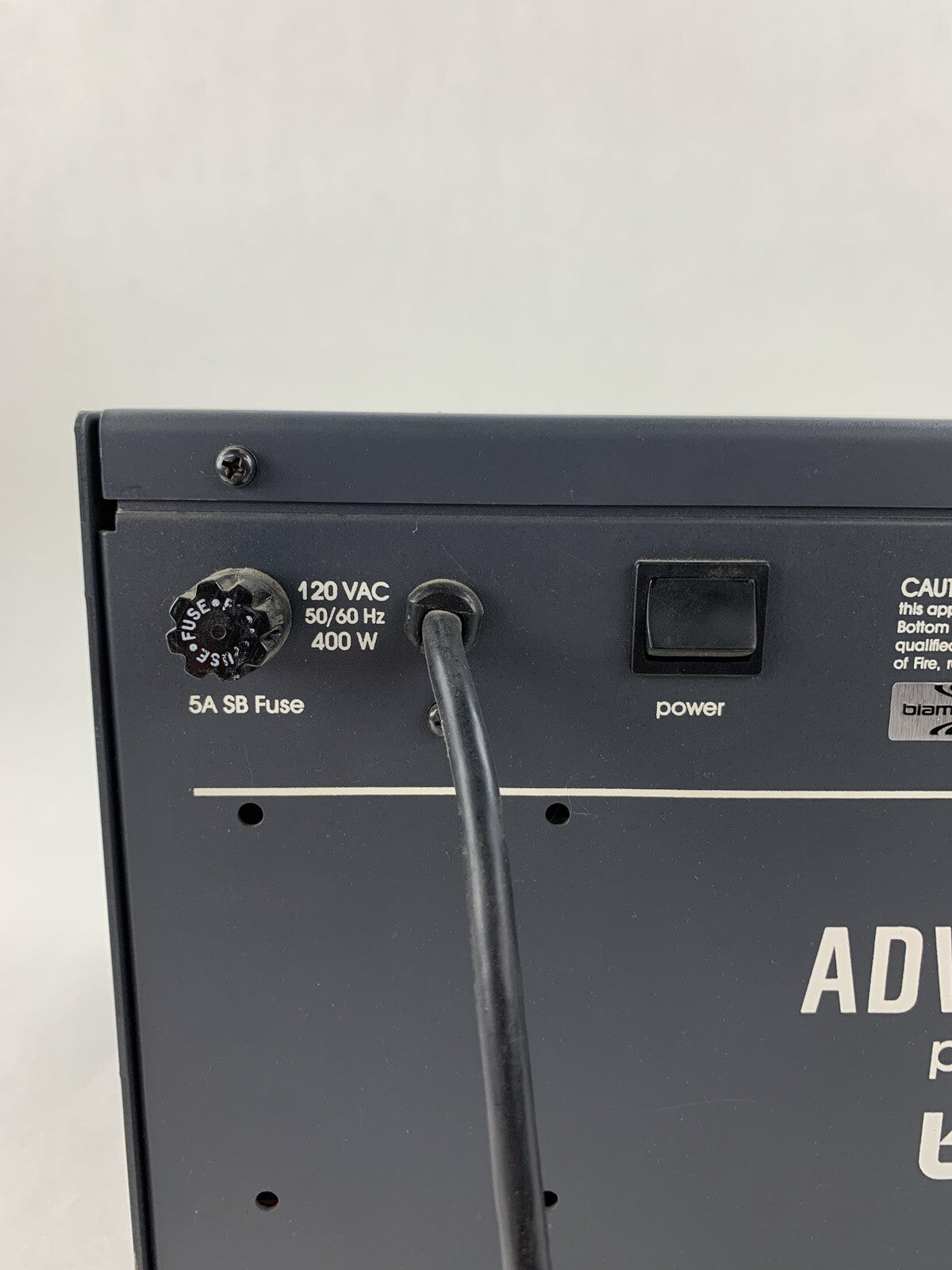 Biamp Advantage 7/250 Biamp Powered Mixer Level Controls Scratch Parts Or Repair