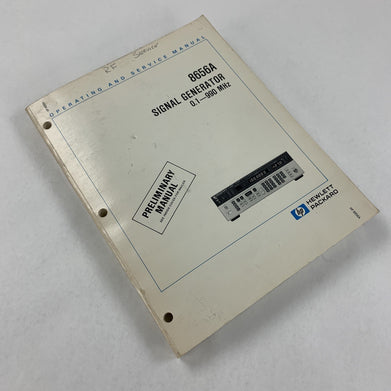 HP 08656-90109 8656A Signal Generator Operating and Service Manual May 1981