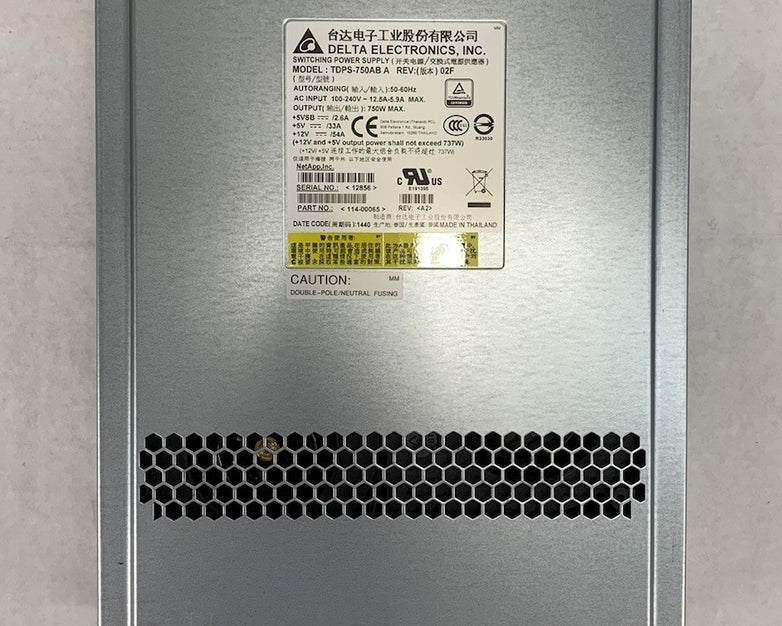 Delta TDPS-750AB A Rev 02F 750W Switching Power Supply