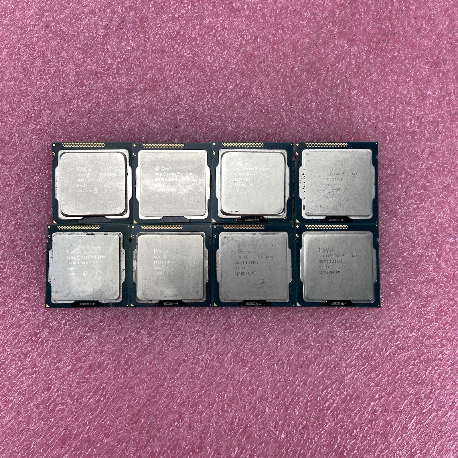 Lot of 8 Intel Core i5-3470 SR0T8 3.2GHz Desktop CPU5