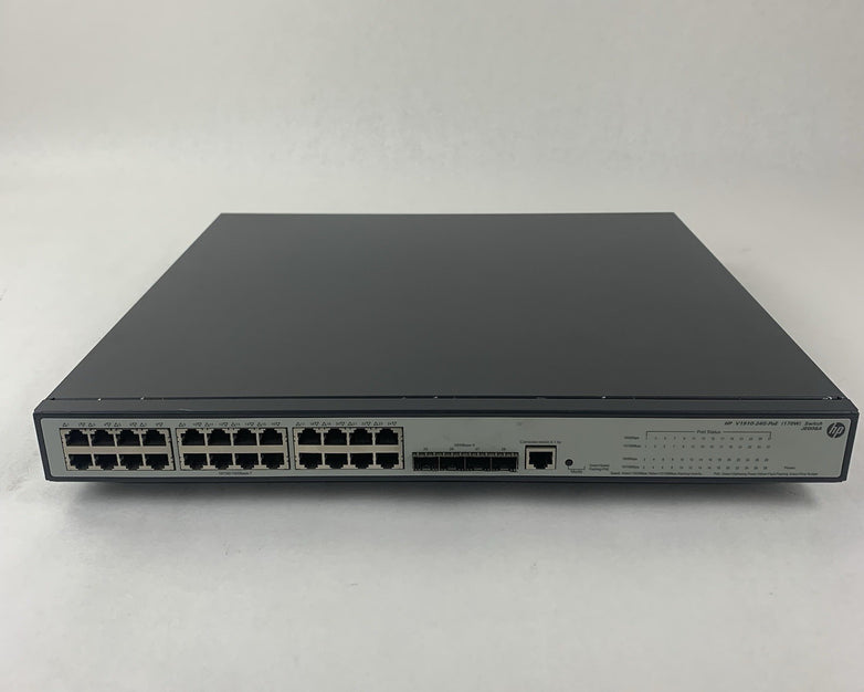HP V1910-24G-PoE JE008A 24-Port Gigabit Network Switch Tested Reset
