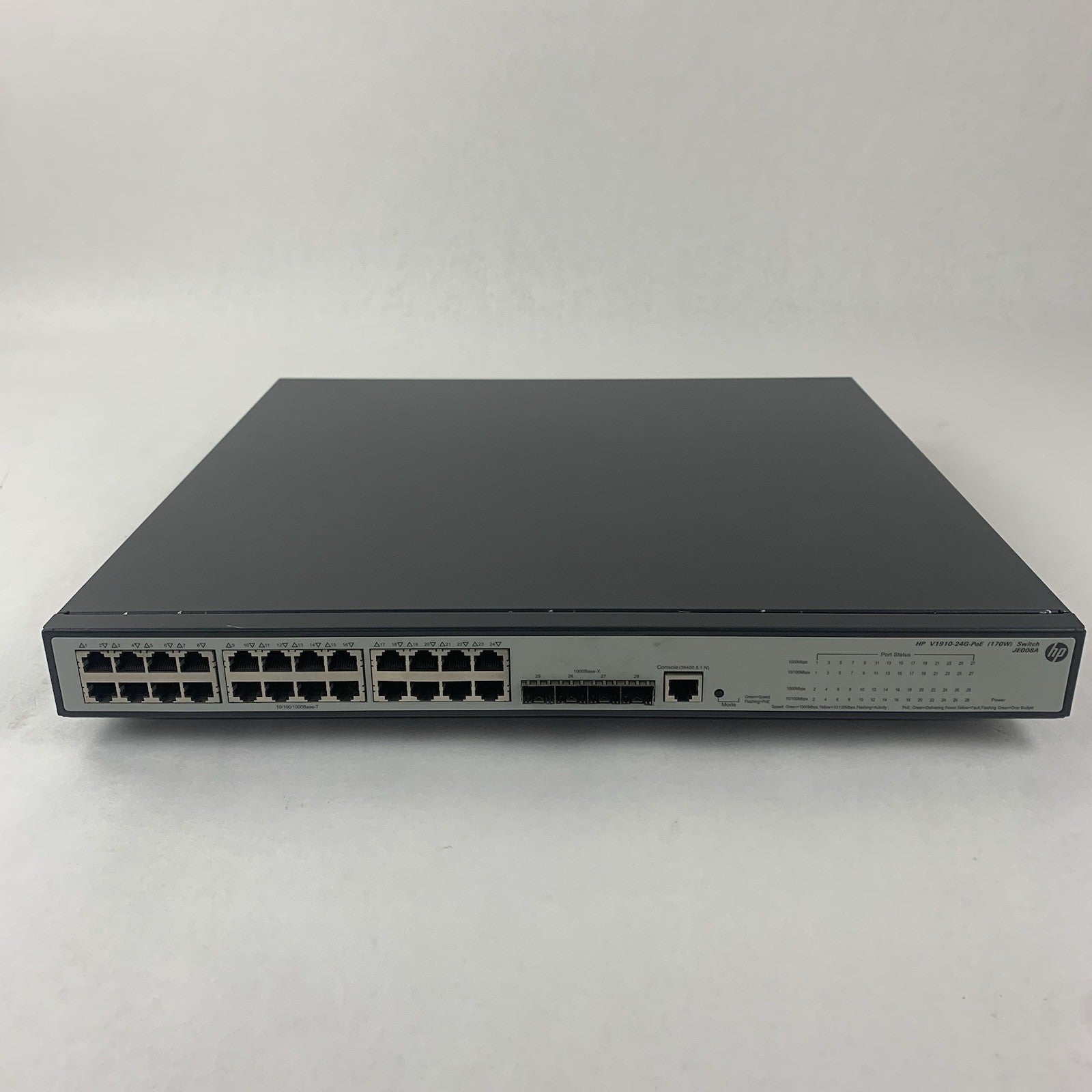 HP V1910-24G-PoE JE008A 24-Port Gigabit Network Switch Tested Reset1