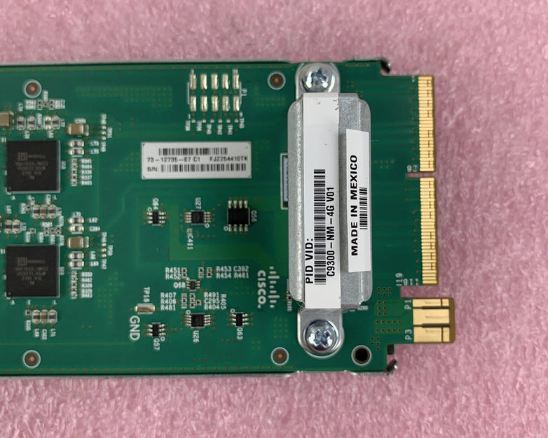 Cisco C9300-NM-4G V01 4-Port 1GE Network Module / 73-12735-07 - VGC