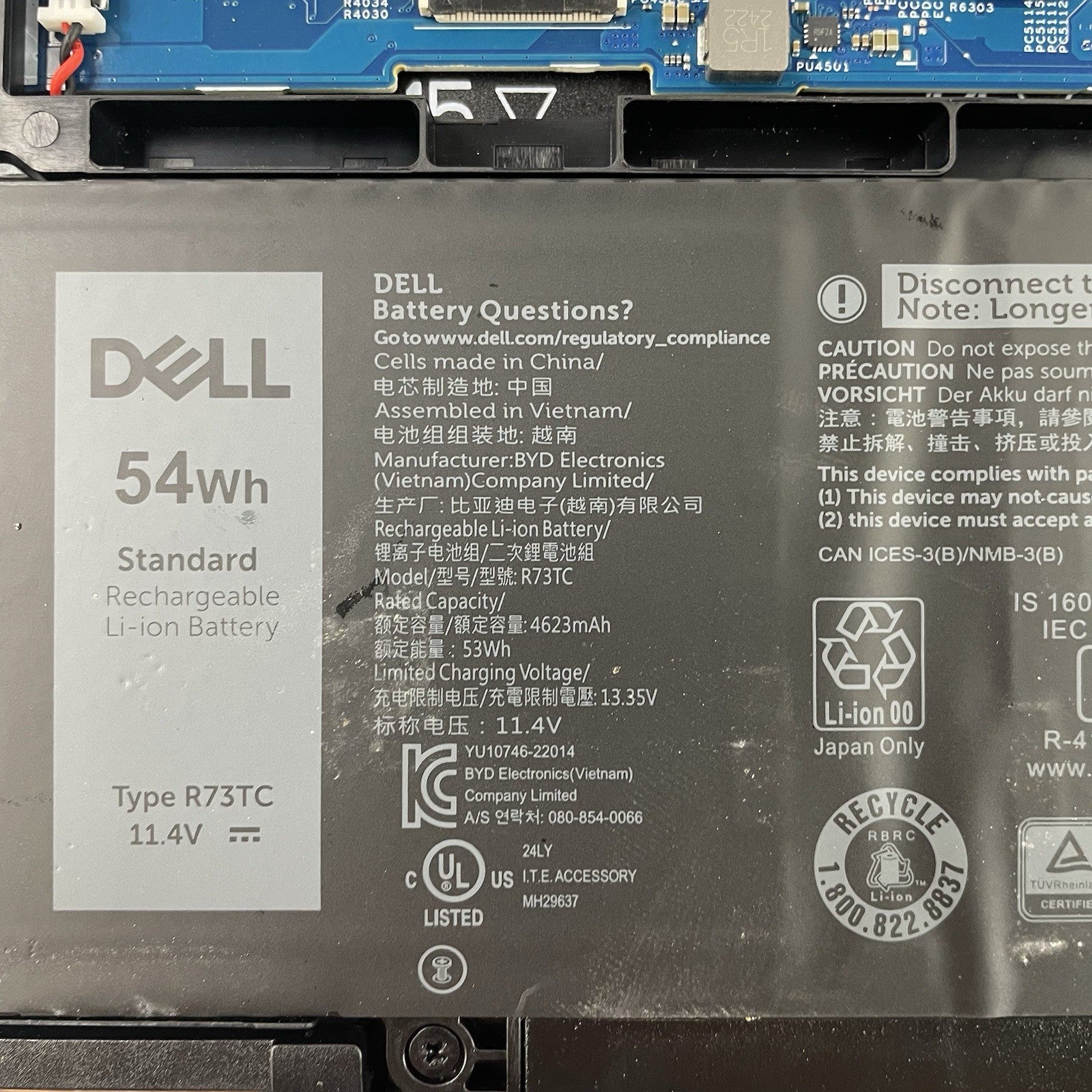 Dell Latitude 5550 15.6" Ultra 7 155U 2.10 GHz No SSD/OS/AC/RAM - READ22