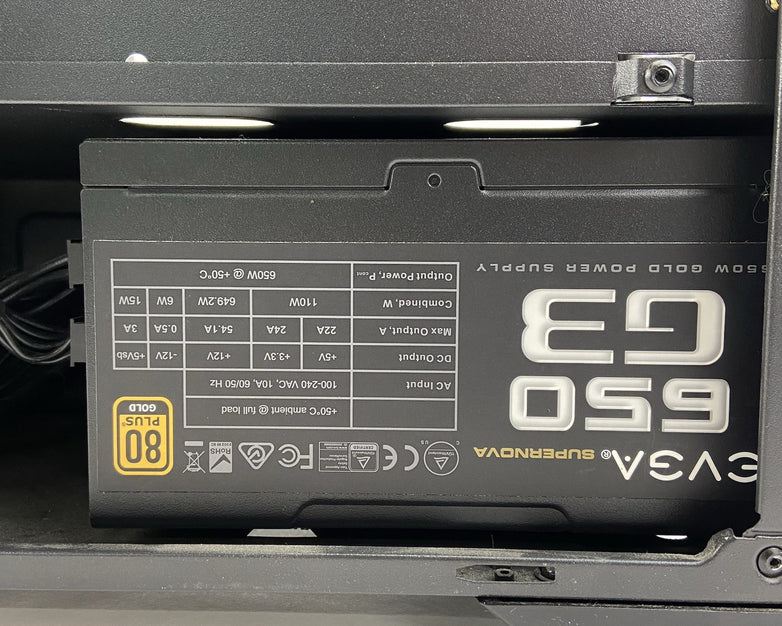 Cougar MX330-G Mid Tower Computer Case EVGA 650 G3 650W PSU