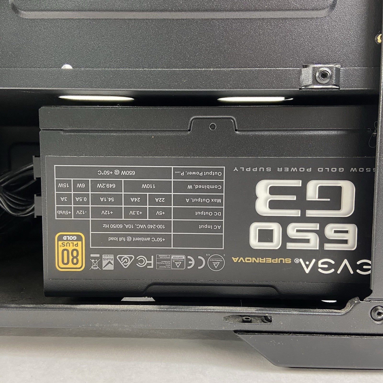 Cougar MX330-G Mid Tower Computer Case EVGA 650 G3 650W PSU9