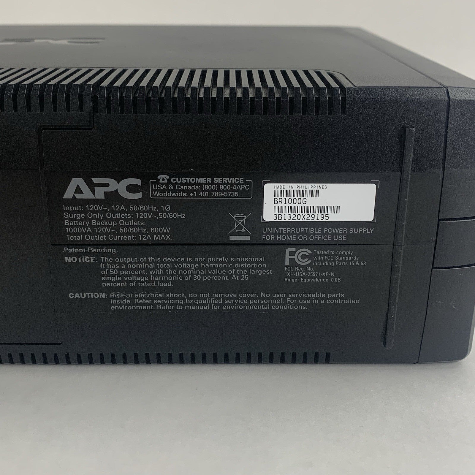 APC Back-UPS Pro 1000 BR1000G Power Supply Surge Protector ** NO Battery **7