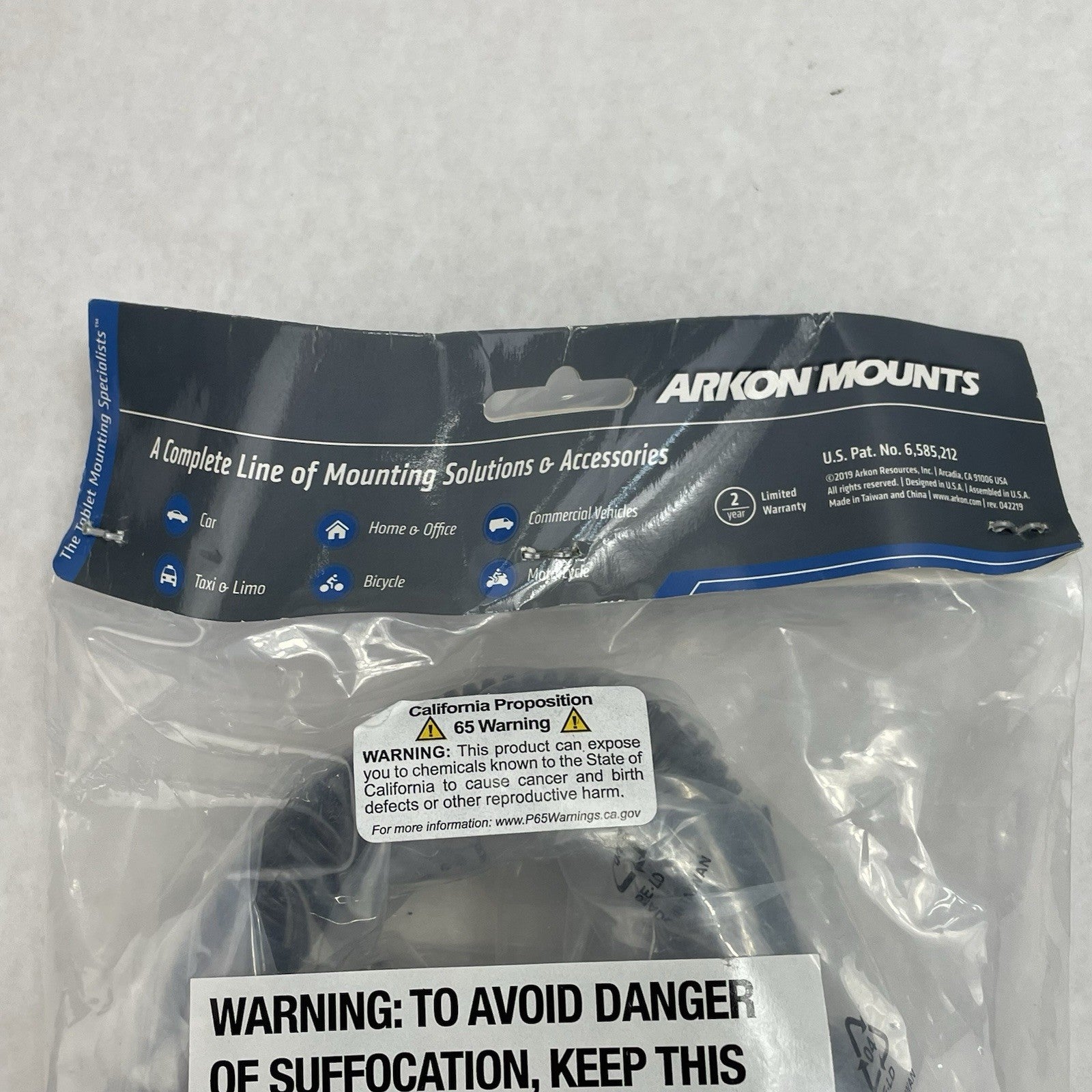 ARKON TAB086-12 Tablet Clamp Mount 12 -in Neck for iPad Pro Air Galaxy Note 10.16