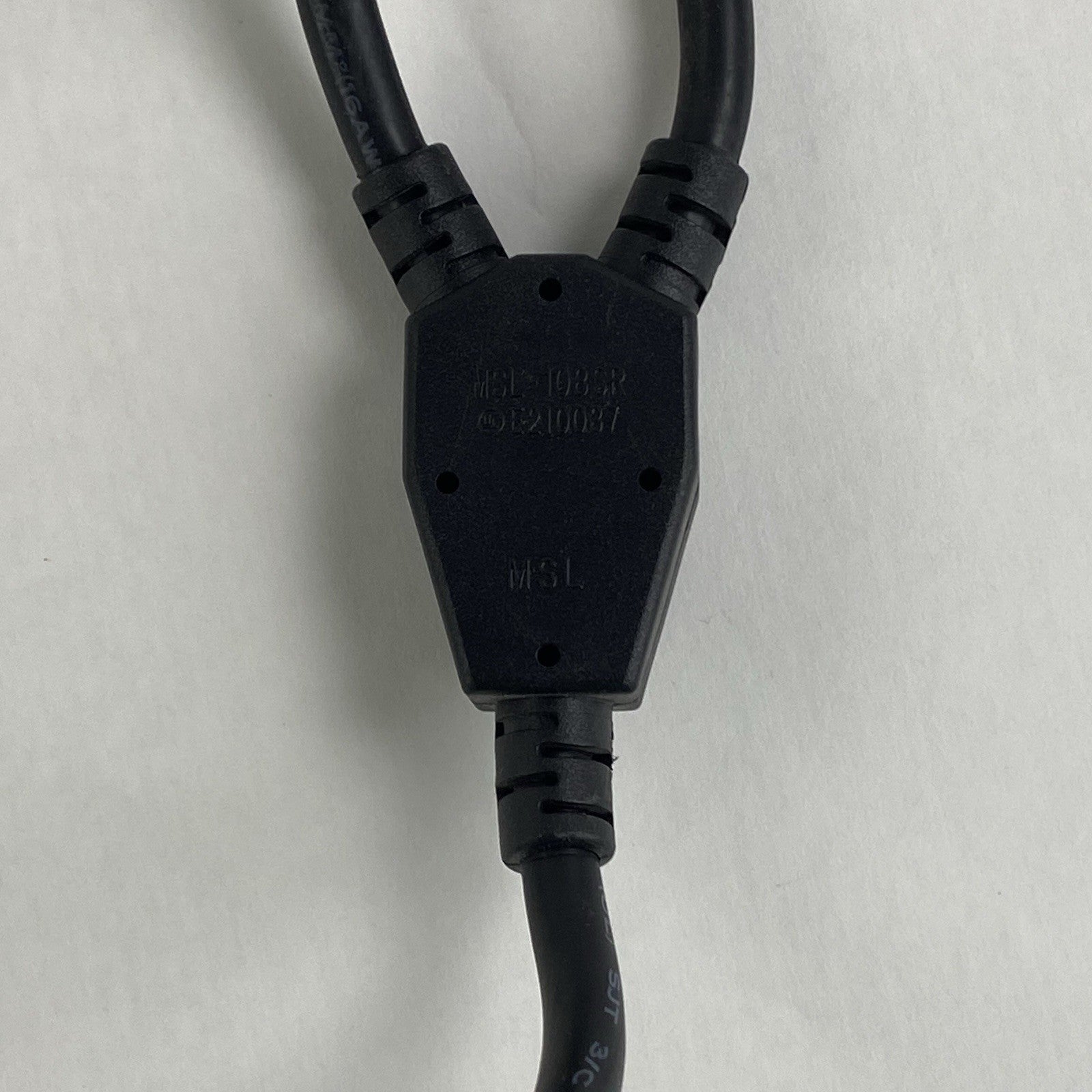 Power Cable Y w/ 3 Pin male to 2 3 Prong Female Lot of 24
