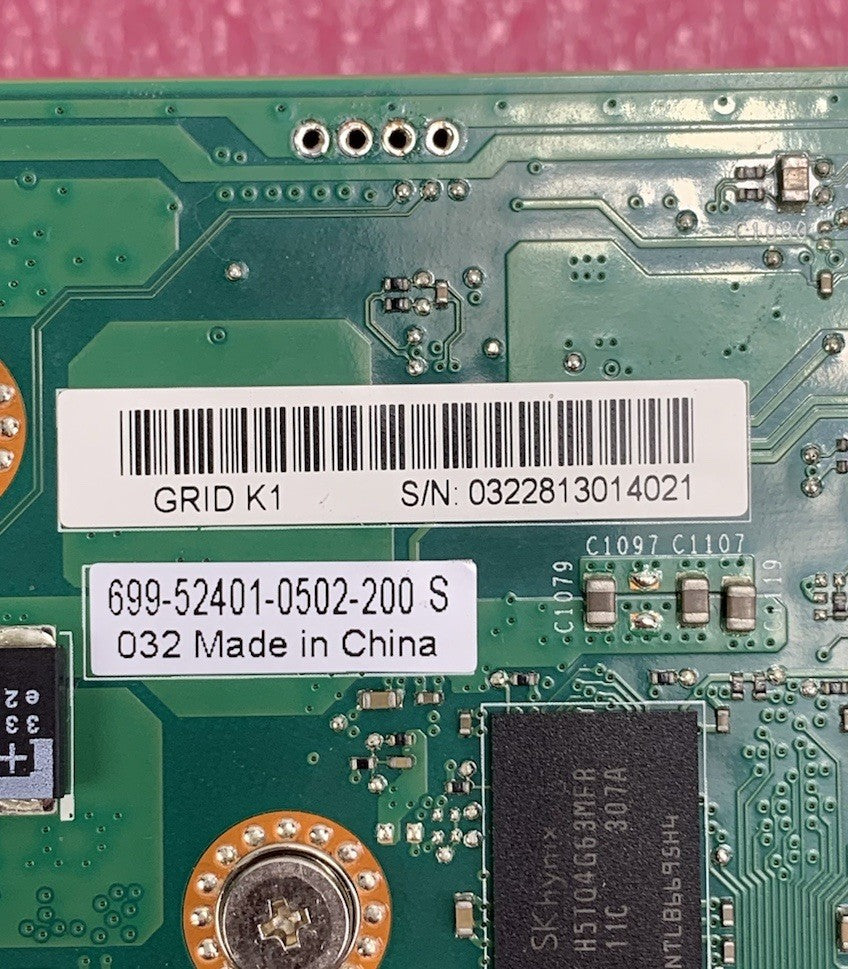 Nvidia GRID K1 16GB DDR3 Graphics Accelerator