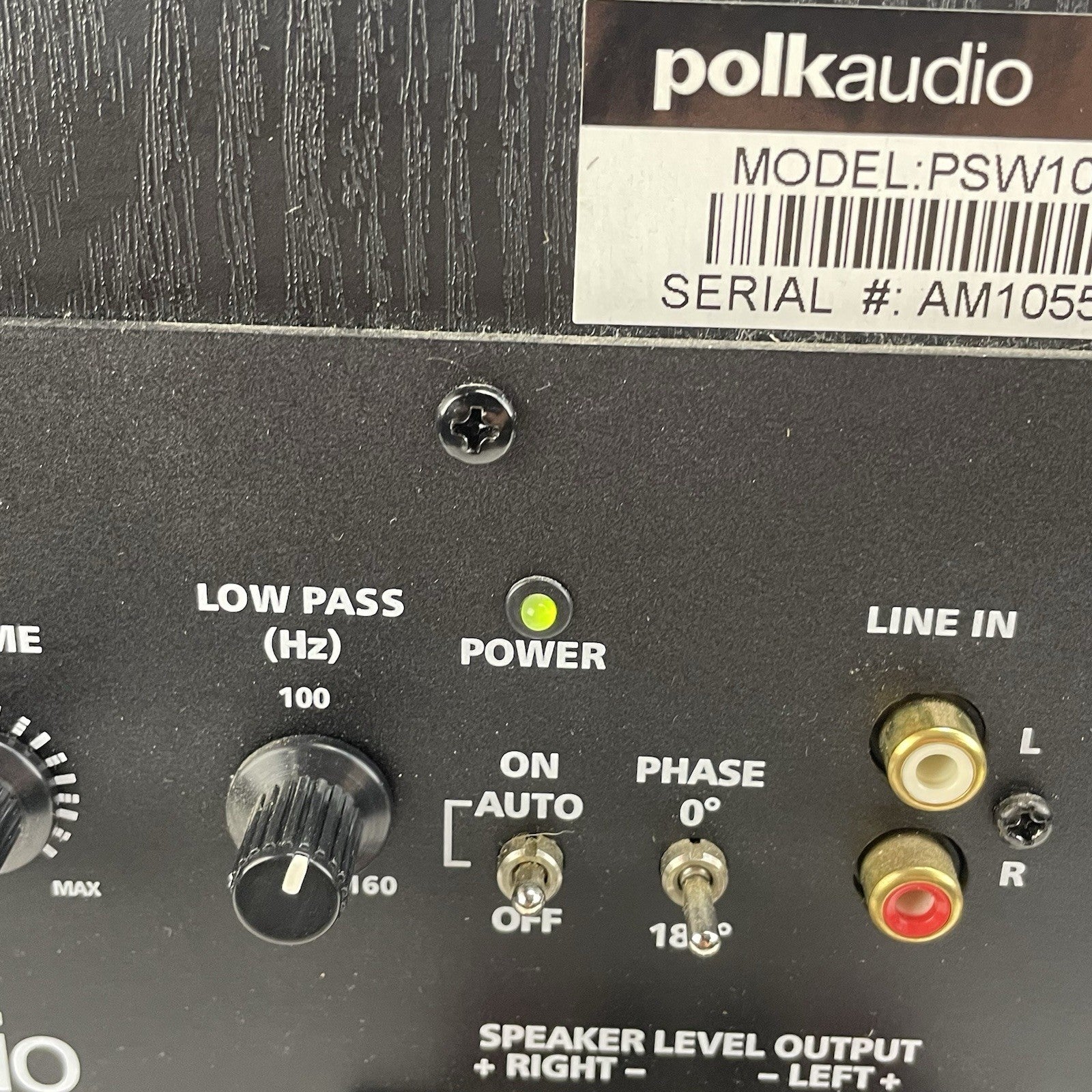 Polk Audio Subwoofer PSW10 110V8