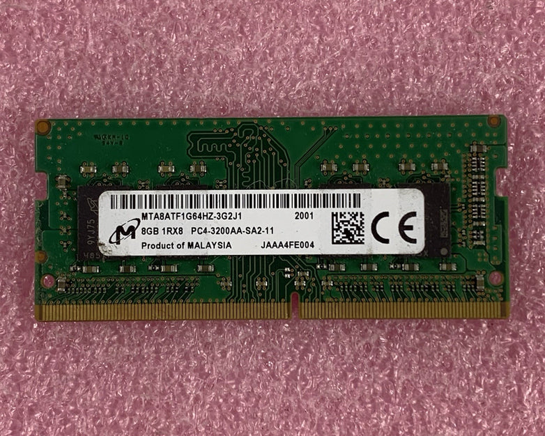 Micron MTA8ATF1G64HZ-3G2J1 8 GB DDR4-3200 PC4-3200AA 260-Pin Laptop Memory Ram